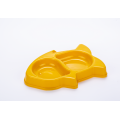 Plastic Feeding Drinking Feeder Dish Cat Bowel